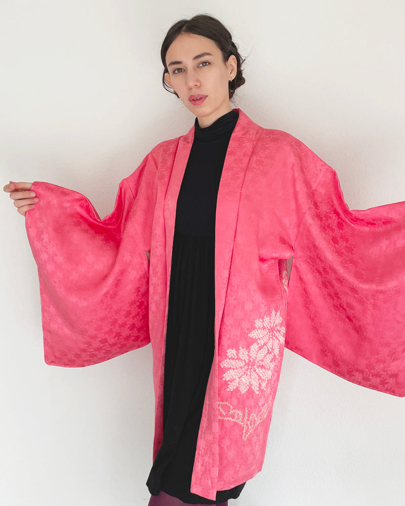Flower of Shibori Haori Kimono Jacket