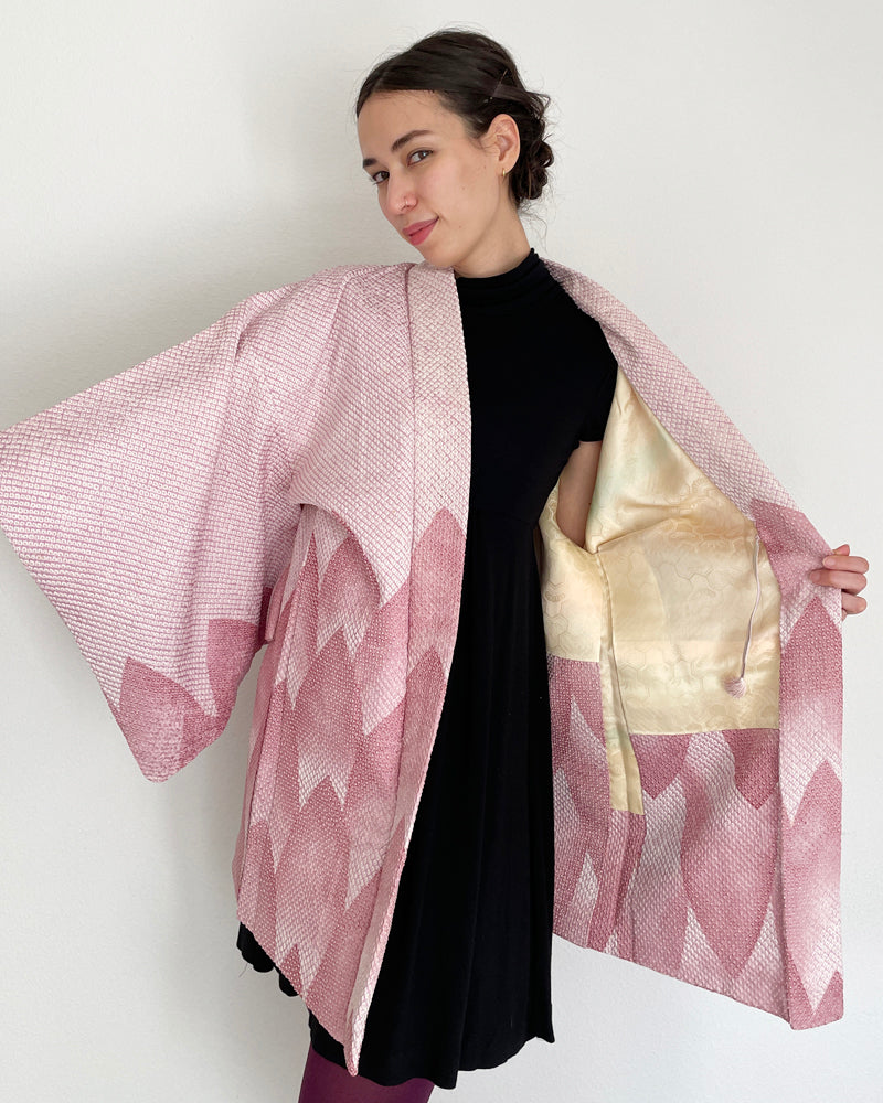 Mountain Shibori Haori Kimono Jacket
