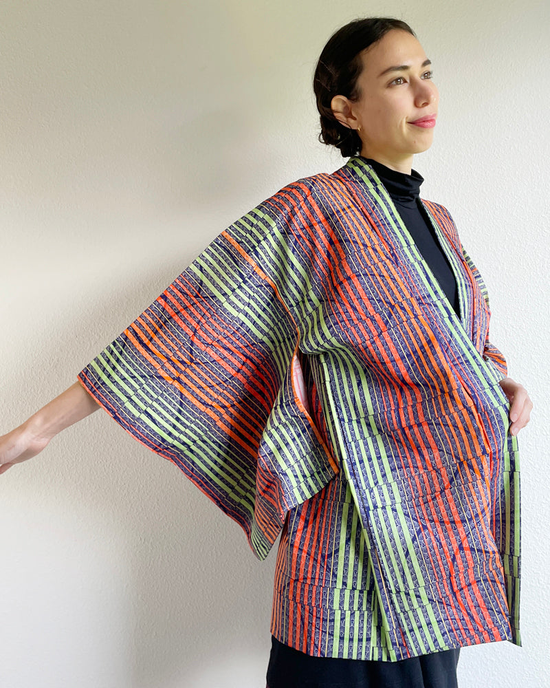 Edo Stripes Haori Kimono Jacket