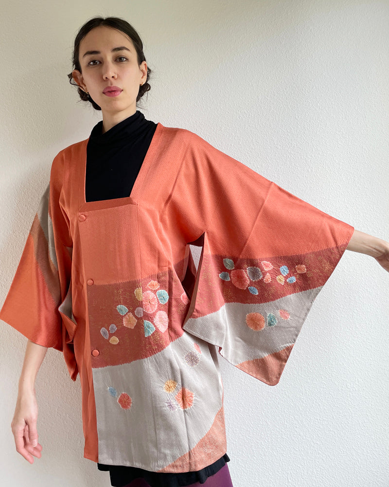 Flower Shibori Michiyuki Kimono Jacket