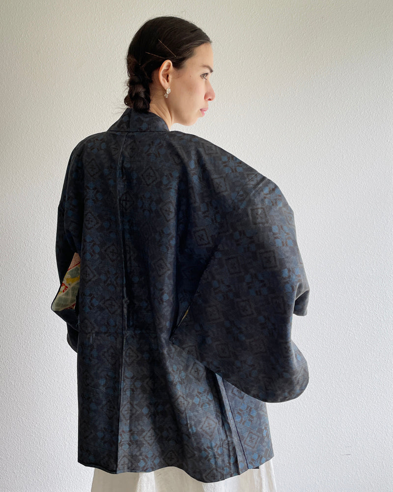 Oshima Tsumugi Haori Kimono Jacket