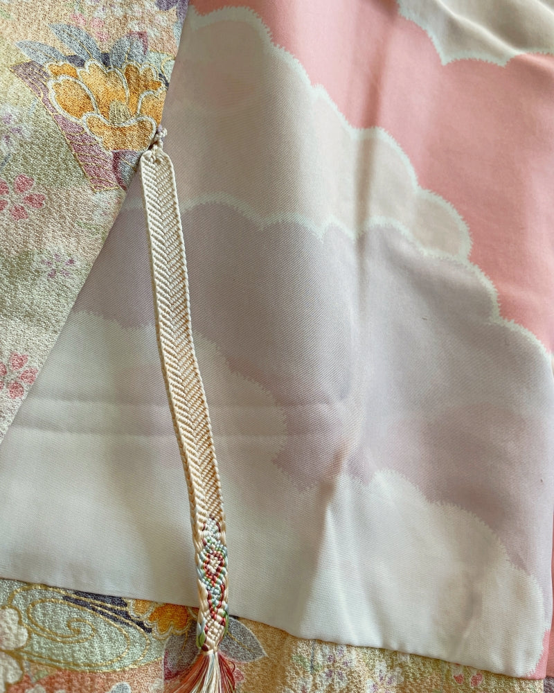 Pastel Floral Haori Kimono Jacket
