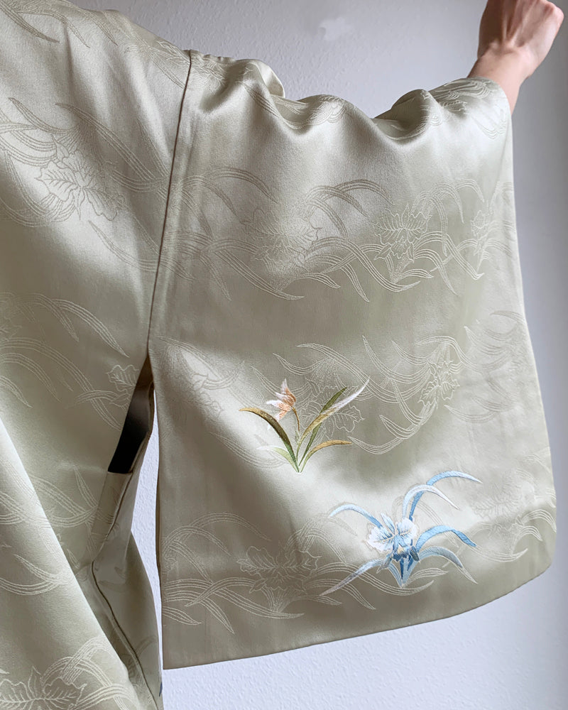 Embroidery of Narcissus Haori Kimono Jacket