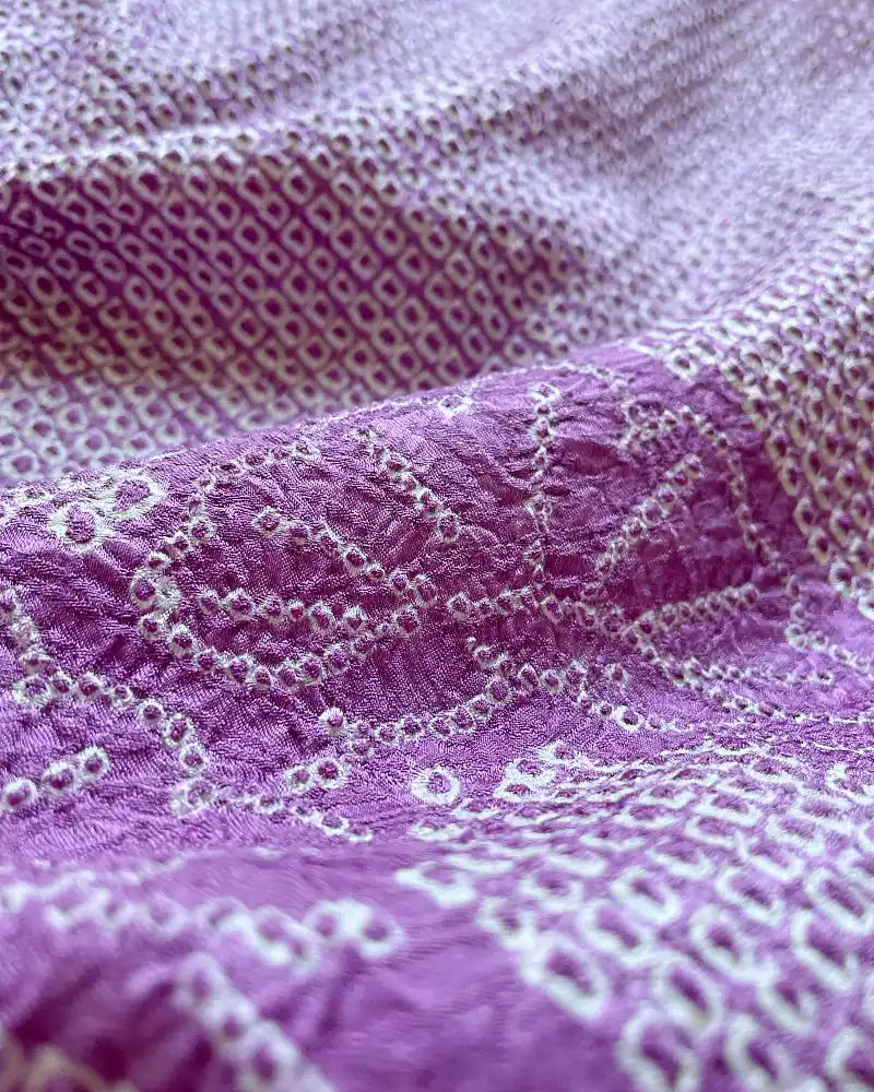 Close up of Shibori textile design.